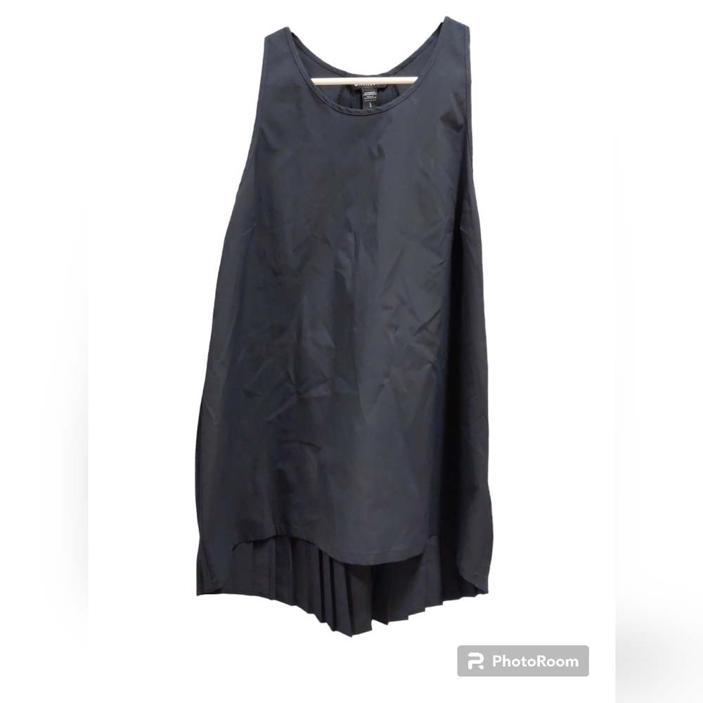 Athleta long tank pleated black